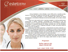 Tablet Screenshot of estetderm.ro